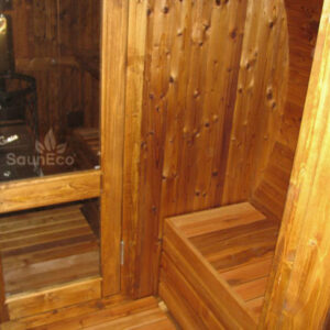 Three Room Barrel Wooden Sauna from Sauneco