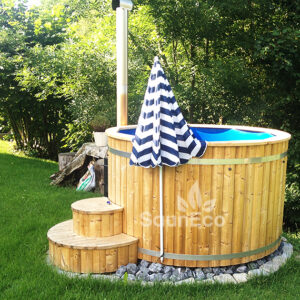 Luxurious hot tub from Sauneco