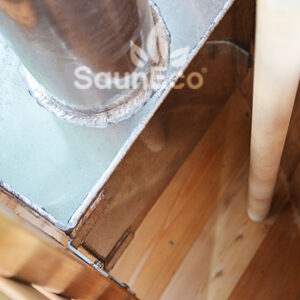 Large wooden hot tub from Sauneco