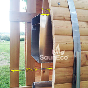 Large wooden hot tub from Sauneco
