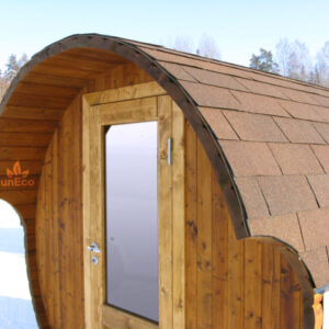 Wooden Barrel Sauna T20H from Sauneco