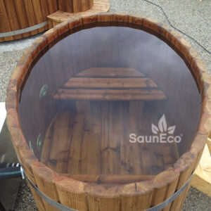 Small thermowood hot tub from Sauneco