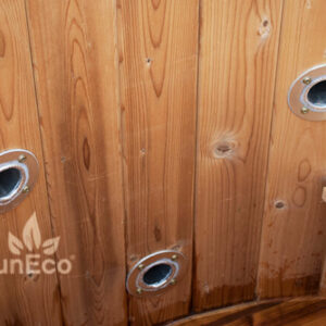 Small thermowood hot tub from Sauneco