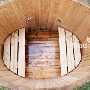 Small thermowood hot tub from Sauneco