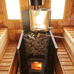 Two Room Barrel Sauna from Sauneco