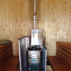 Wooden Barrel Sauna T24E from Sauneco