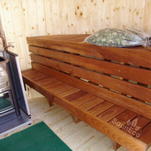 Wooden Barrel Sauna T24E from Sauneco