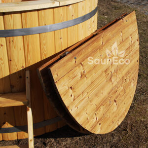 Wooden Hot Tub Bath Barrel from Sauneco