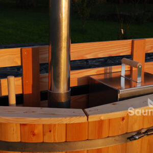 Wooden Hot Tub Bath Barrel from Sauneco