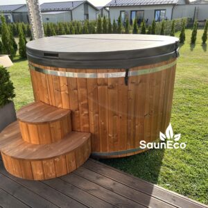 wooden hot tub